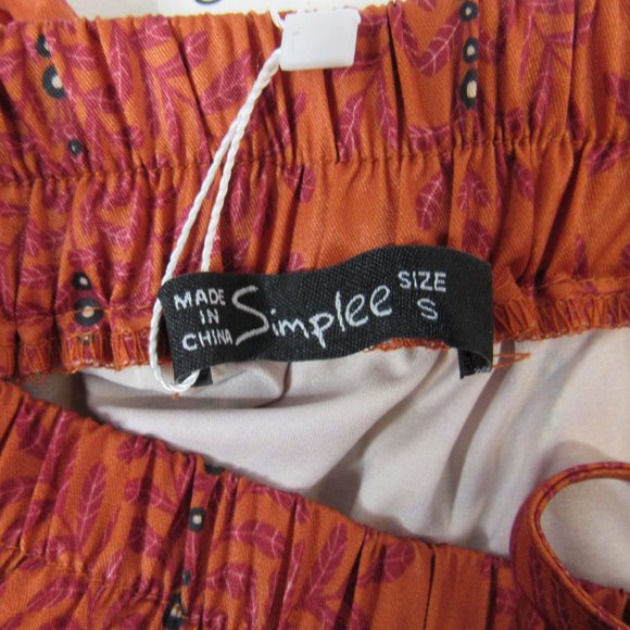Simplee Apparel Casual Mini Skirt Size S - Picture 4 of 7